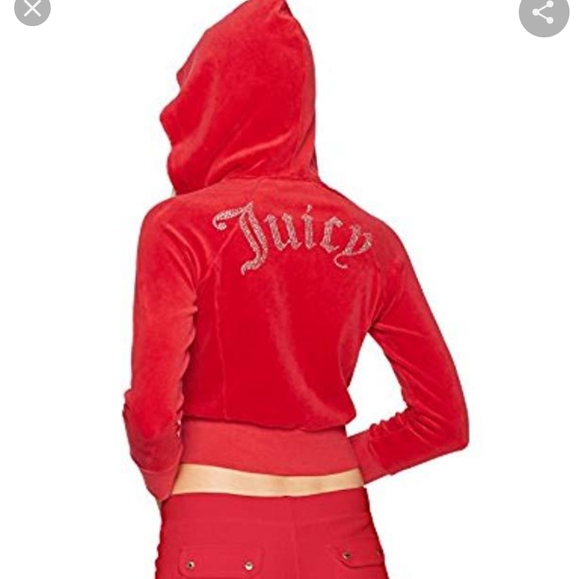 *Last One Juicy Couture Cropped Velour Jacket M - Picture 4 of 7
